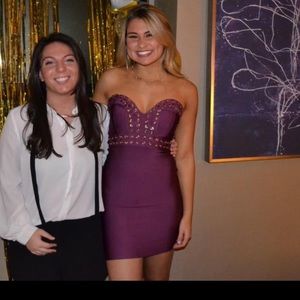 Hot Miami Style violet dress